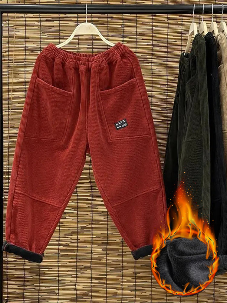 Casual Plus Velvet Womens Hare - Corduroy Pant Warm recensione e prezzo