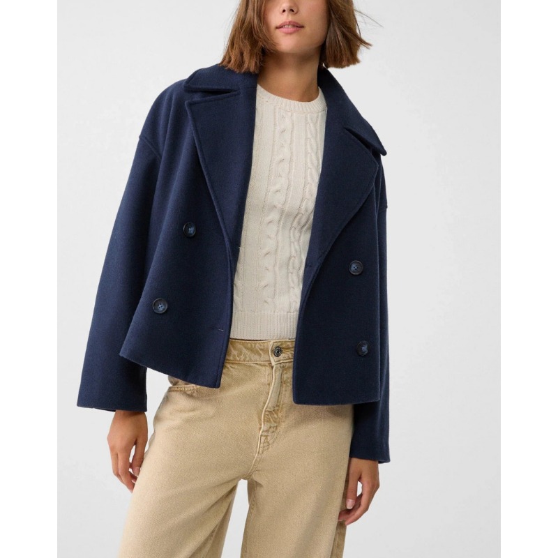 Cappotto Corto da Donna Oversi - Wool Coat Peacoat recensione e prezzo